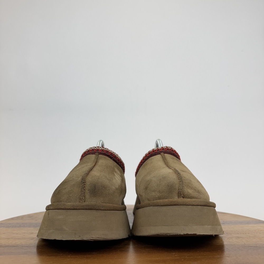 Womens‎ Ugg Tazz II Chestnut Suede Sheepskin Lining Platform Slippers Size 9 M - Picture 3 of 8